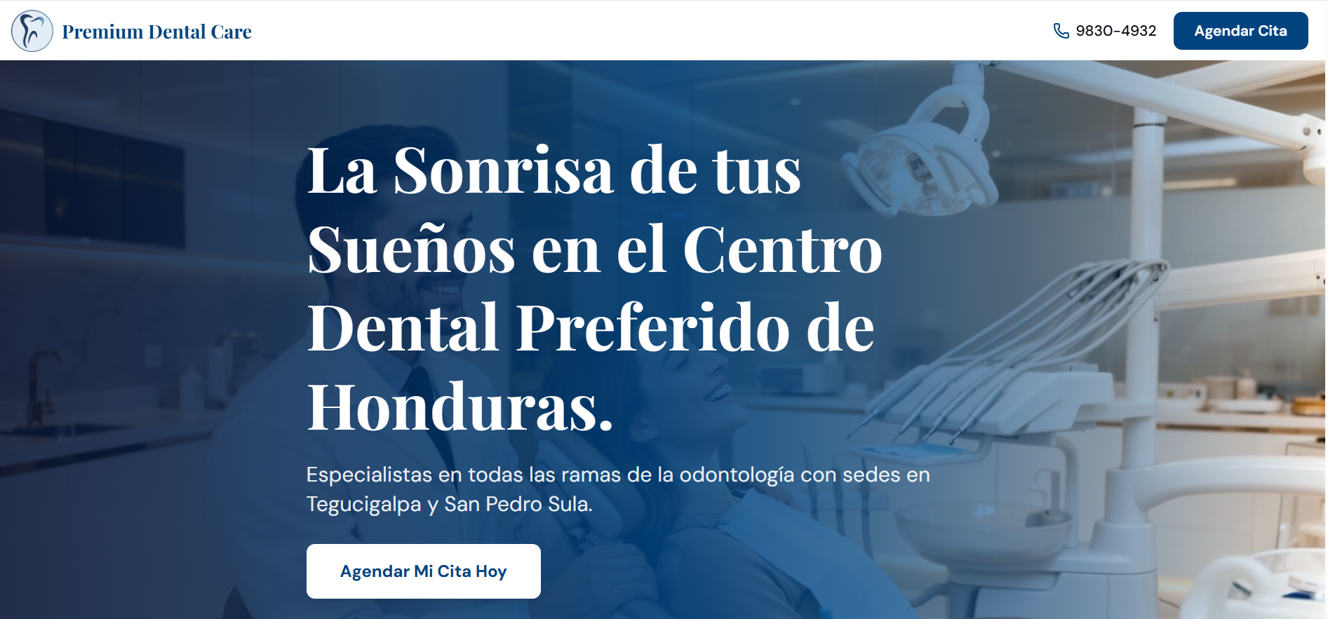 Premium Dental Care — sitio web