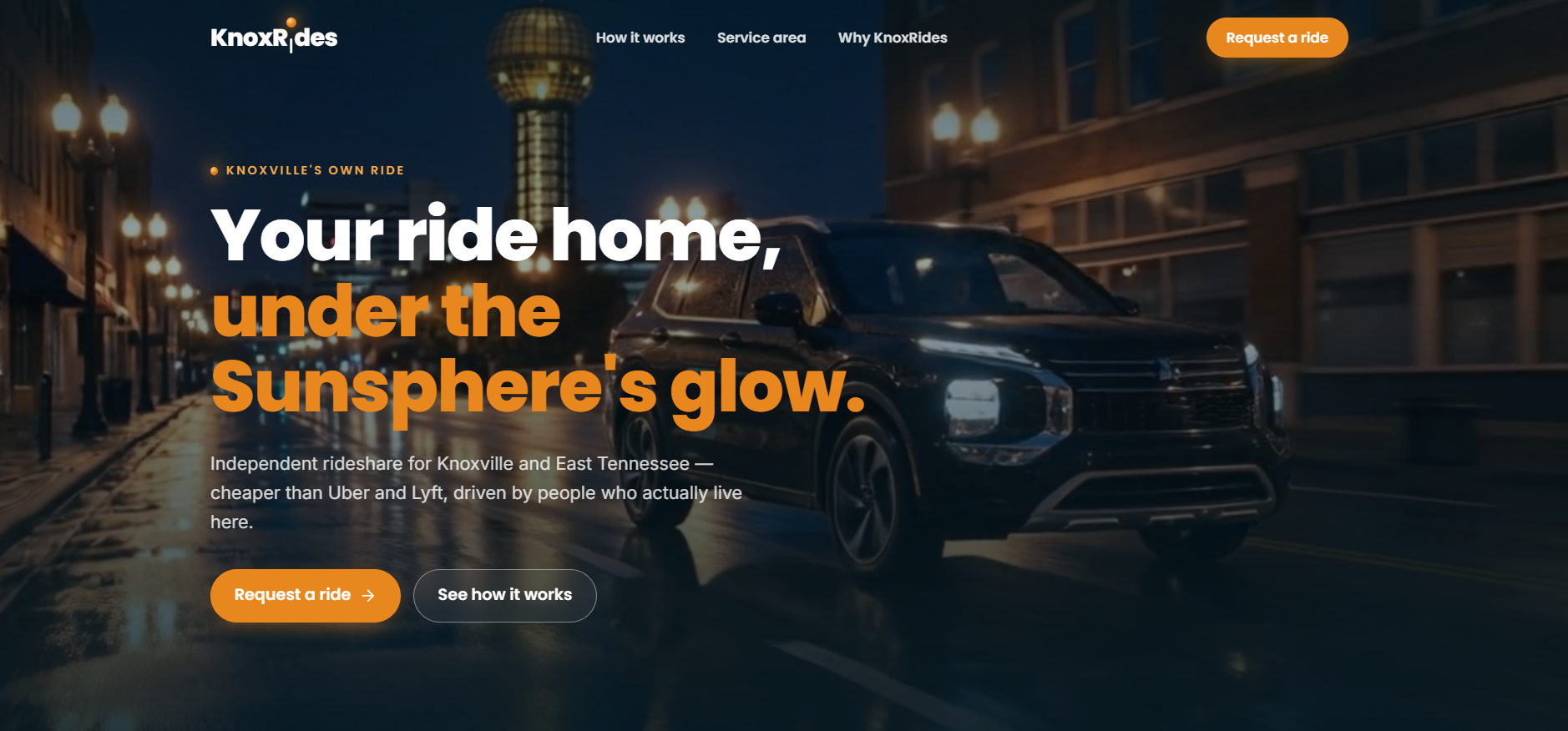 KnoxRides — sitio web