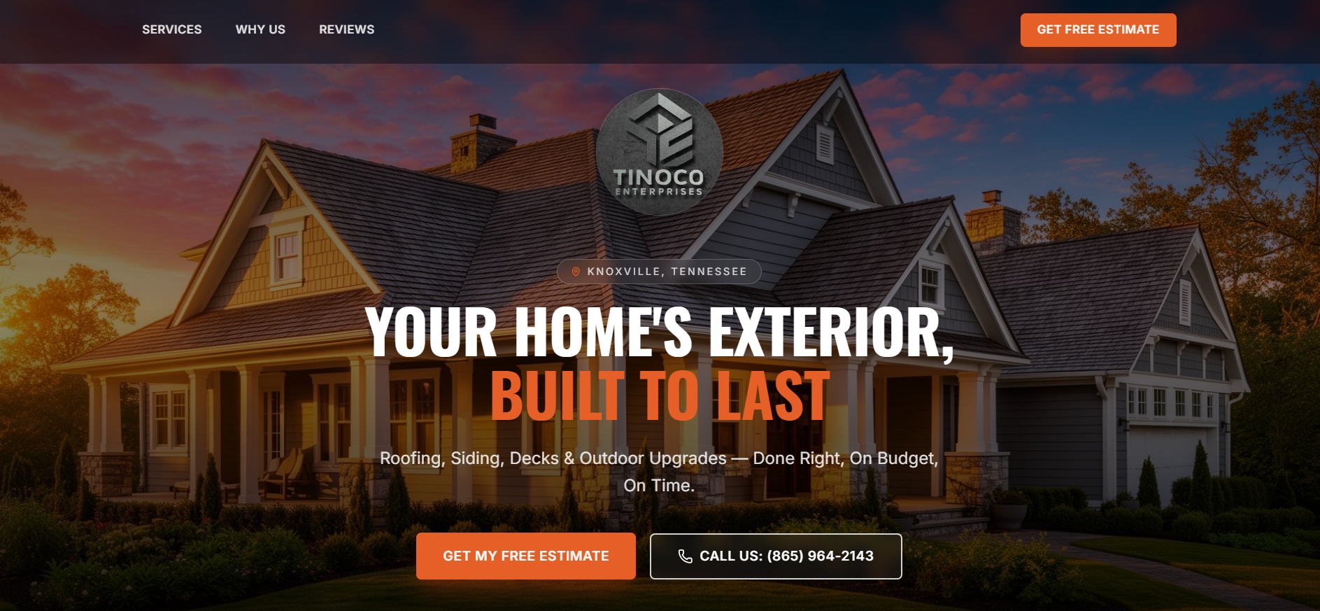 Tinoco Enterprises — sitio web