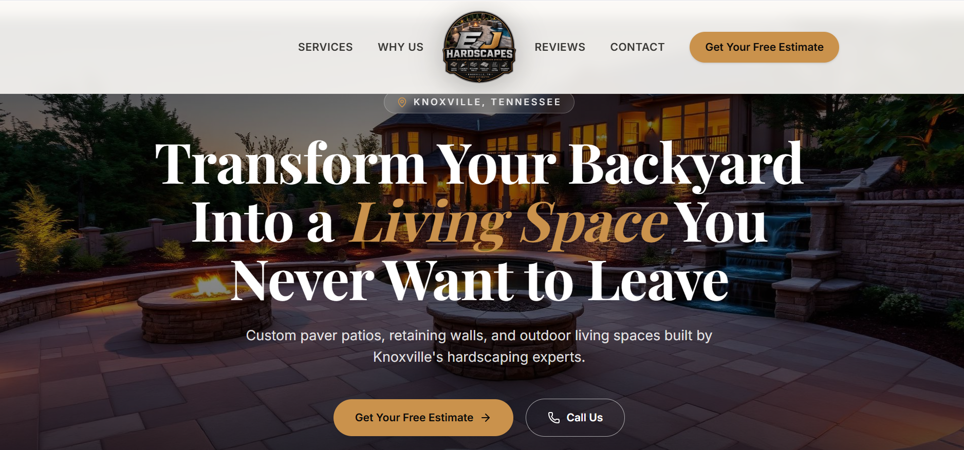 EJ Hardscapes — sitio web